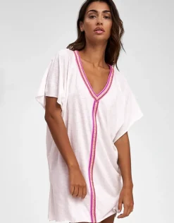 Mini Pima Abaya Dress - White