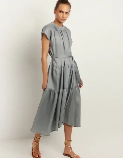 Minimal Midi Dress - Grey