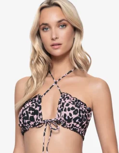 Nala Remi Ruched Bandeau Bikini Top