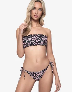 Nala Remi Ruched Bandeau Bikini Top