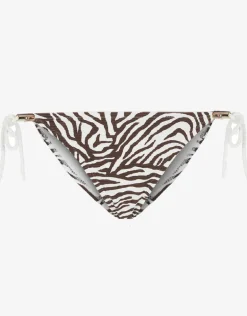 Namibia Rope Tie Side Pant - Brown/White