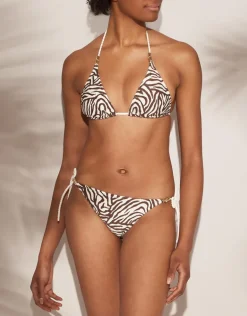 Namibia Rope Tie Side Pant - Brown/White