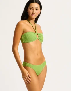 Oasis Diamond Wire Bandeau Bikini Top - Sage
