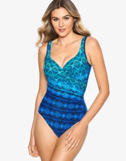 Ocean Ombre Its A Wrap Swimsuit - Blue