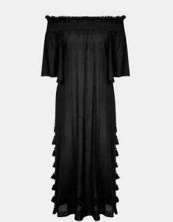 Off The Shoulder Dress - Black