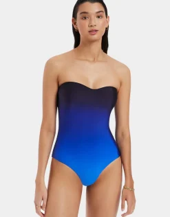 Oia Sunset Bandeau Swimsuit - Ocean
