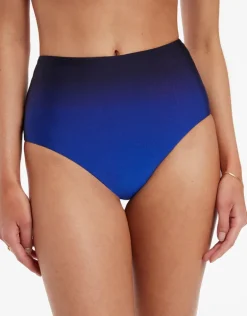 Oia Sunset High Waist Bikini Pant - Ocean