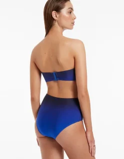 Oia Sunset High Waist Bikini Pant - Ocean