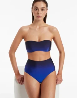 Oia Sunset Minimal Bandeau Bikini Top - Ocean