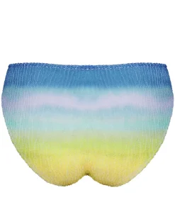 Ombre Flow High Leg Bikini Pant - Aqua Shades