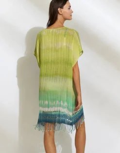 Ombre Flow Kaftan - Aqua Shades