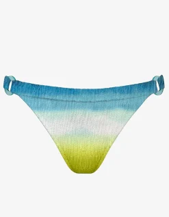 Ombre Flow Ring Side Bikini Pant - Aqua Shades