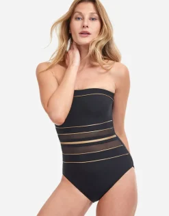 Onyx Bandeau Swimsuit - Black