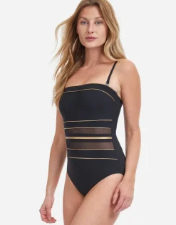 Onyx Bandeau Swimsuit - Black