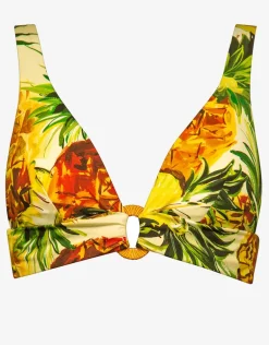 Optimist Banded Bikini Top - Pina Colada