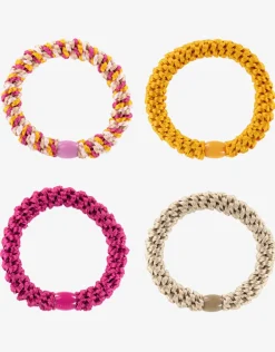 Original Hair Tie Bundle -Ivory, Pink and Golden Yellow