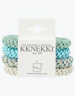 Original Hair Tie Bundle - Soft Mint and Turquoise Glitter