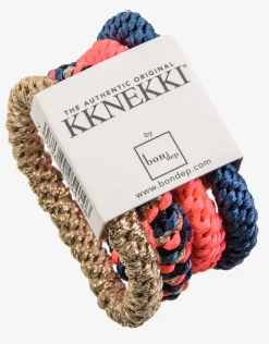 Original Hair Tie Bundle - Blue, Gold and Bright Coral