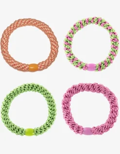 Original Hair Tie Bundle - Pastel Orange, Pink and Green
