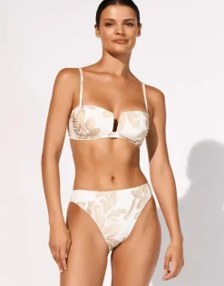 Ornation Bandeau Bikini Top - Canvas Sand