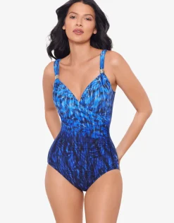 Paka Mayan Siren Swimsuit - Blue/Black