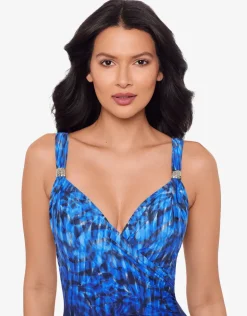 Paka Mayan Siren Swimsuit - Blue/Black