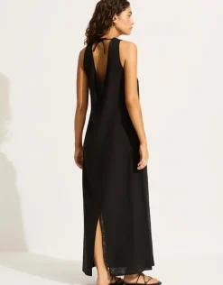 Palermo Keyhole Maxi Dress - Black