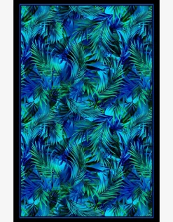 Palm Reeder Sarong - Blue and Green