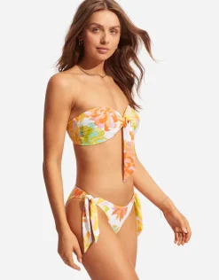 Palm Springs Tie Side Bikini Pant - Limelight