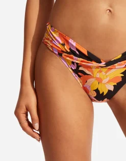 Palm Springs Twist Band Hipster Bikini Pant - Black