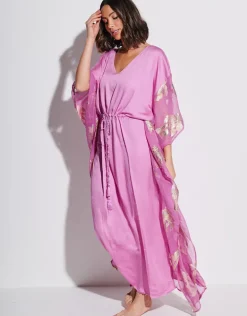 Palm Tree Kaftan - Pink
