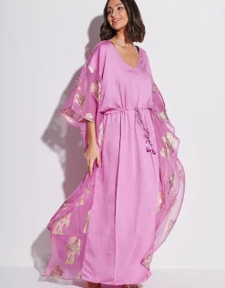 Palm Tree Kaftan - Pink