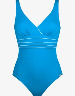Parrot Bay Swimsuit - Aqua White