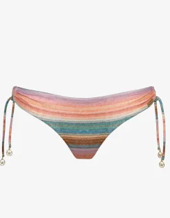 Pastel Sunset Bikini Pant - Pink Stripe