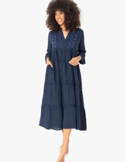 Penny Maxi Dress - Navy Blue