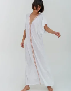 Pima Abaya Dress - White