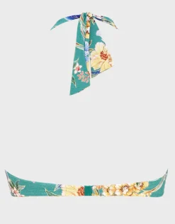 Pineapple Sea Halter Bikini Top - Tropical Breeze