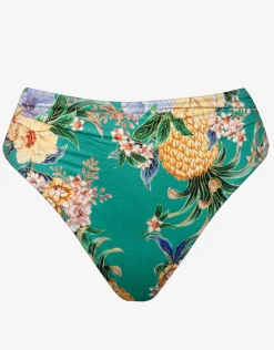 Pineapple Sea High Waist Bikini Pant - Tropical Breeze