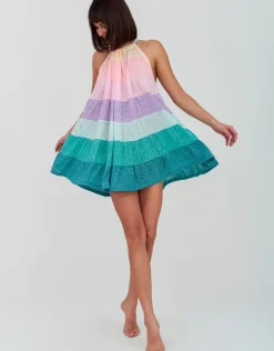 Popsicle Halter Mini Dress - Pastels