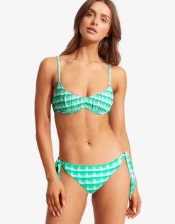 Portofino Hipster Tie Side Bikini Pant - Jade
