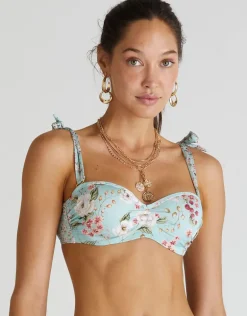 Primrose Naomi Bandeau Bikini Top - Floral