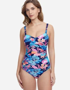 Profile Bohemian Gypsy D Cup Swimsuit - Navy