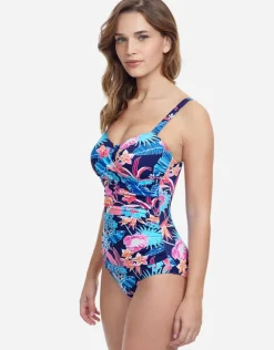 Profile Bohemian Gypsy D Cup Swimsuit - Navy