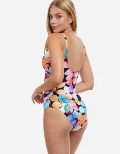 Profile Colour Rush V Neck Tank - Black Multi