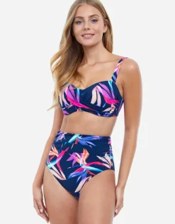 Profile Paradise D Cup Foam Bikini Top - Blue Multi