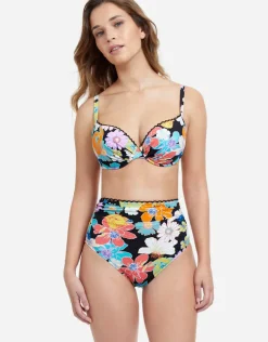 Profile Rising Sun D Cup Bikini Top - Black