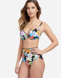 Profile Rising Sun D Cup Bikini Top - Black