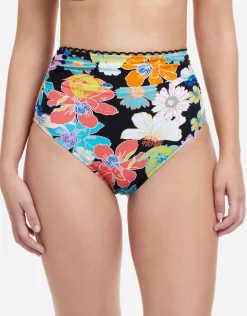 Profile Rising Sun High Waist Bikini Pant - Black