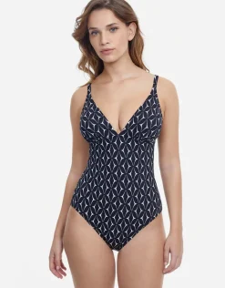 Profile Supreme V Neck Swimsuit - Black