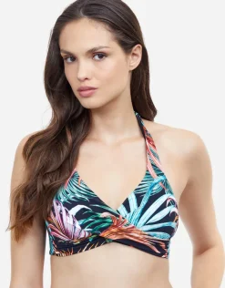 Profile Tropico Halter Bikini Top - Black